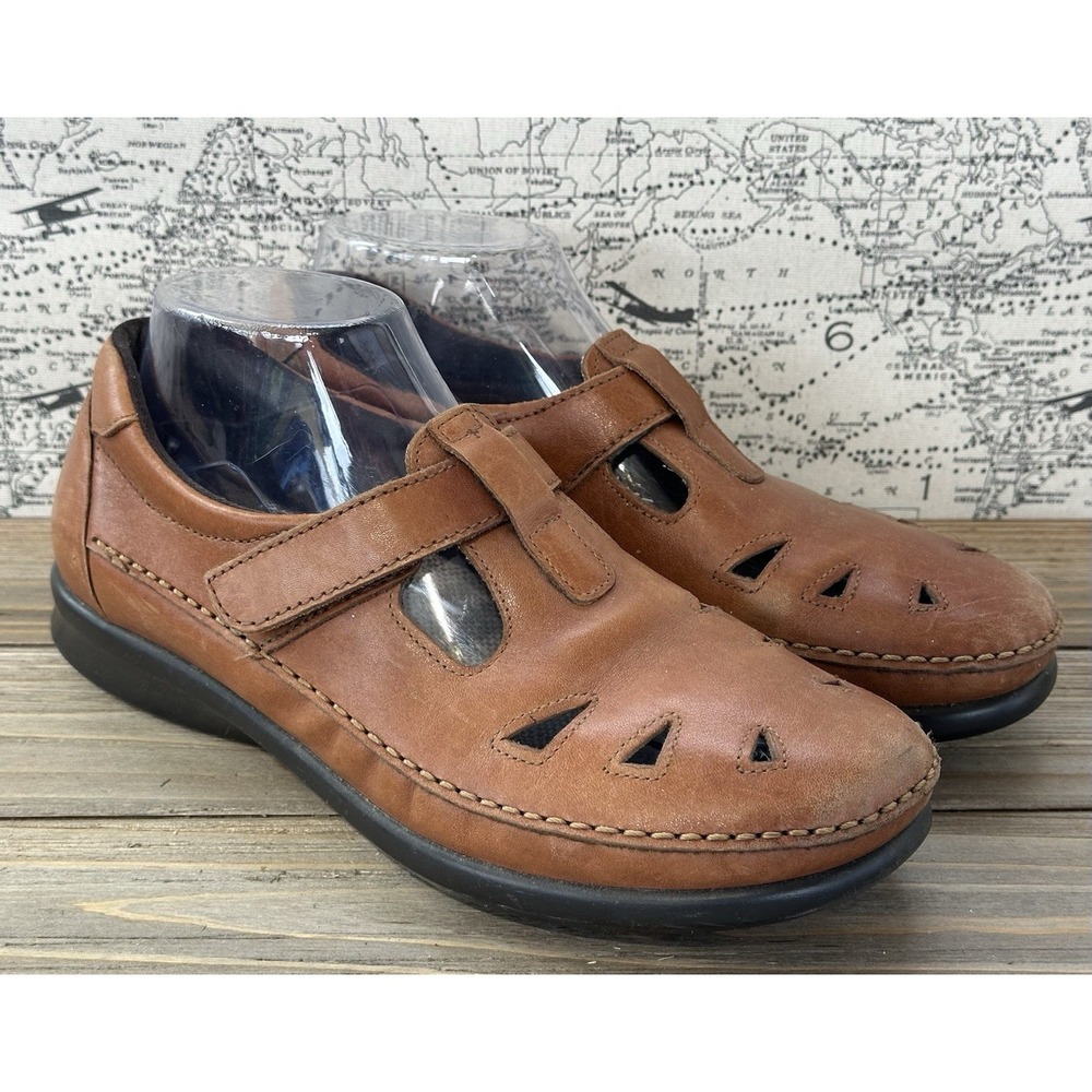 SAS Roamer Mary Jane Tripad Comfort Women 10.5 Brown Excellent